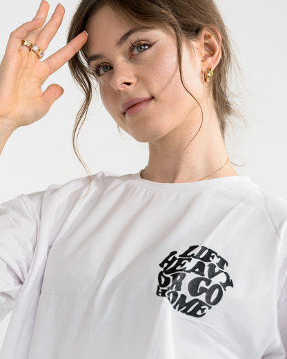 T-SHIRT "LIFT HEAVY" - WHITE