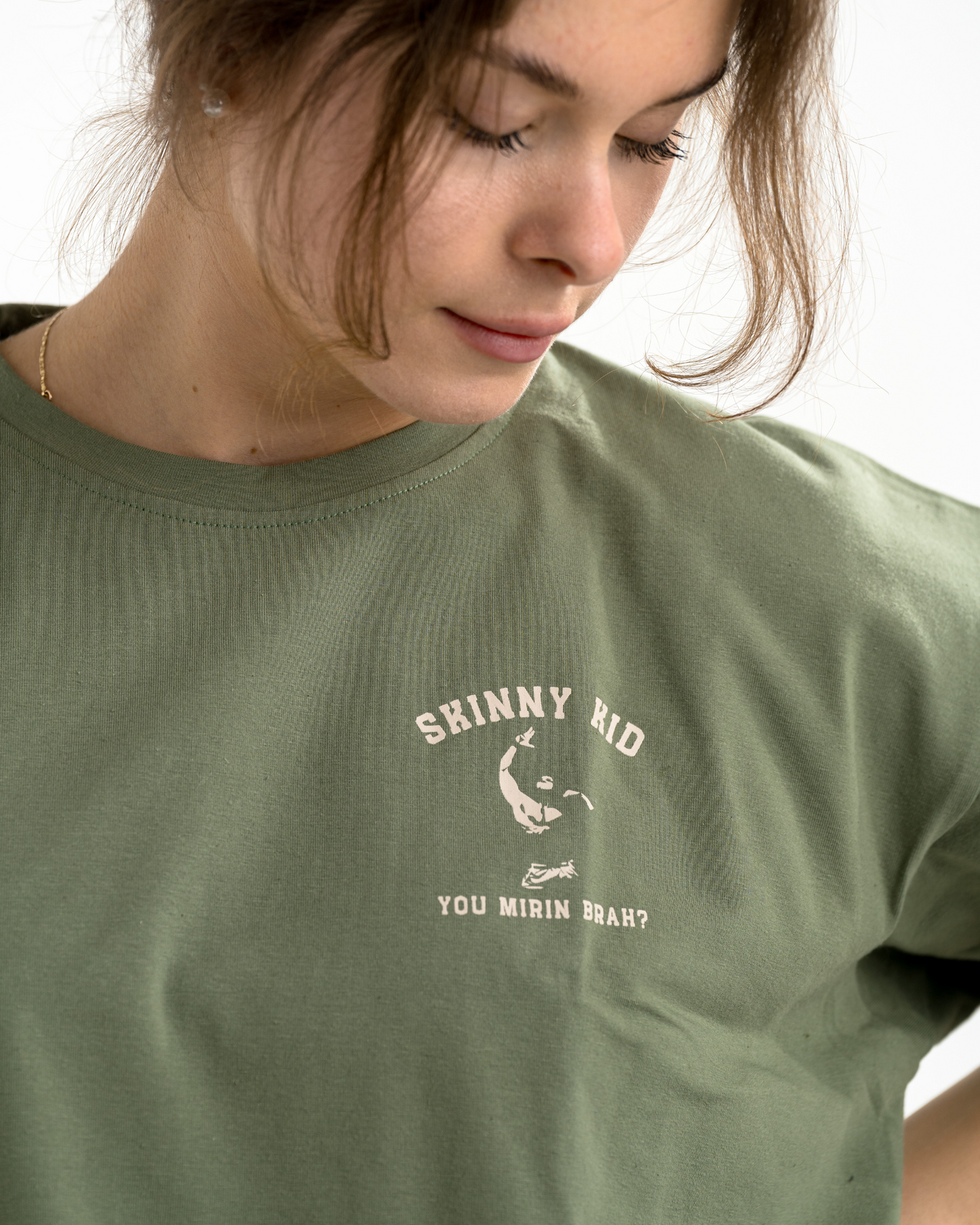 T-SHIRT "SKINNY KID" - OLIVE